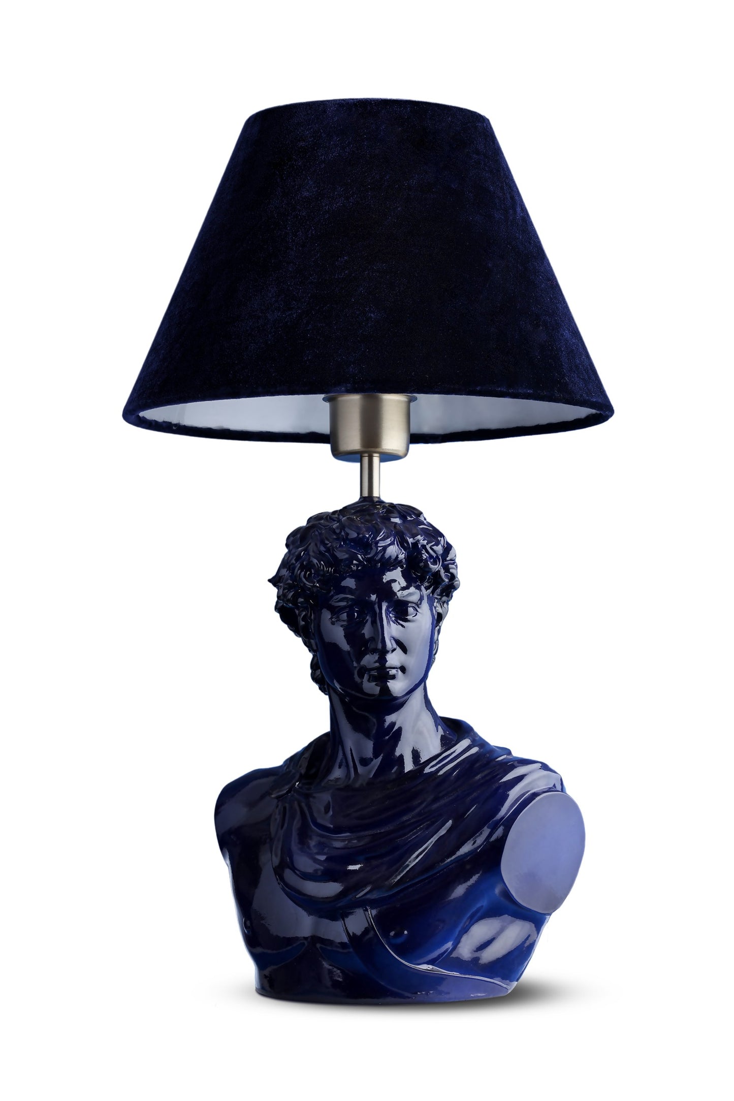 Michelangelo's David — Royal Blue Home Decor Sculpture Lamp