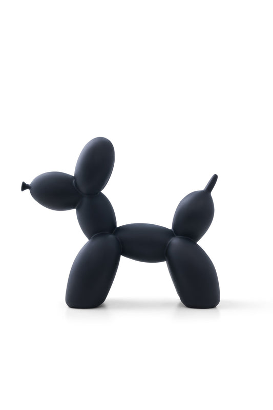 Balloon Dog Black Matte Home Decor Sculpture (20 x 18 x 9 cm)