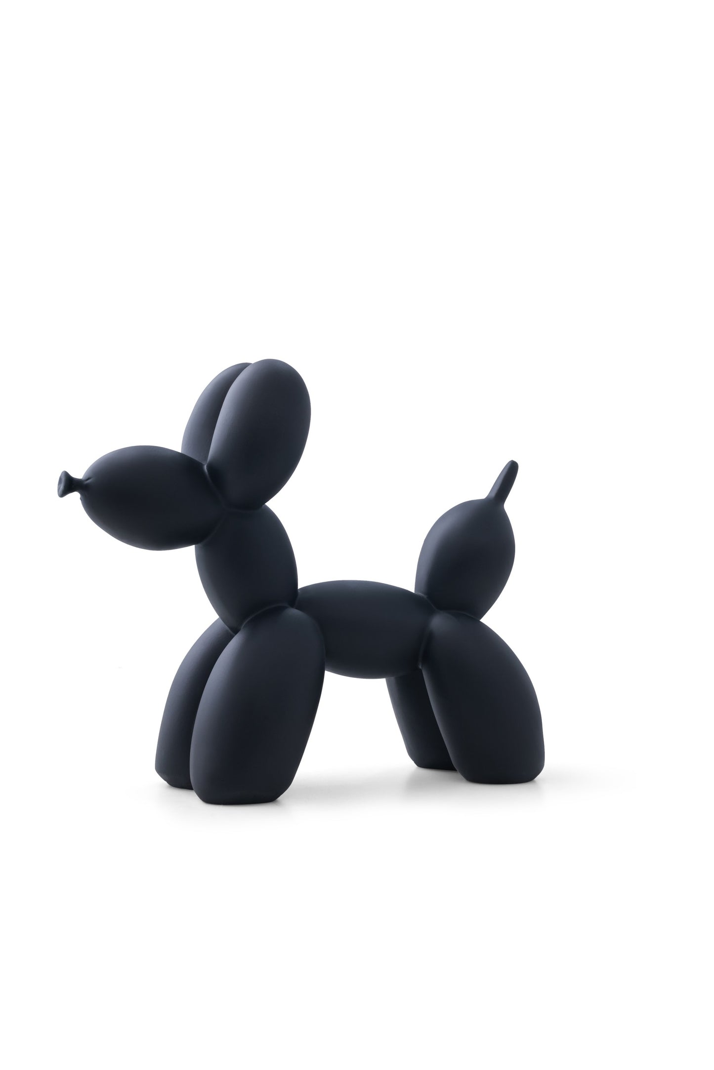 Balloon Dog Black Matte Home Decor Sculpture (20 x 18 x 9 cm)