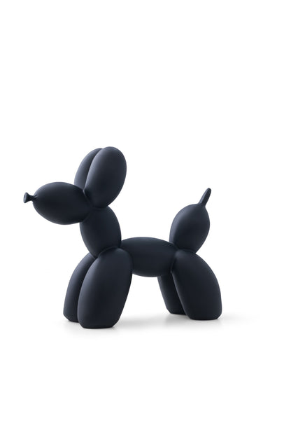 Balloon Dog Black Matte Home Decor Sculpture (20 x 18 x 9 cm)