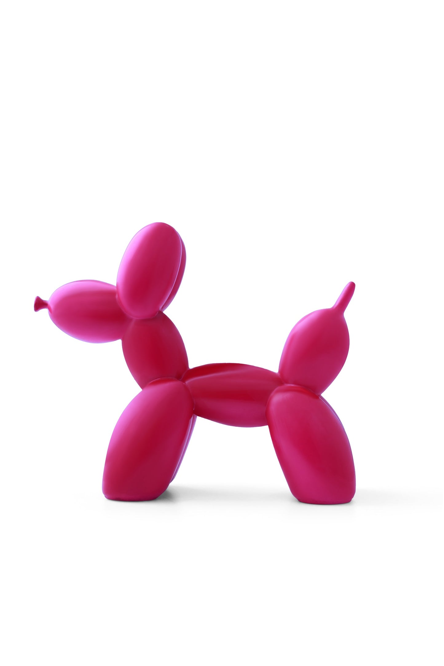 Balloon Dog Magenta Matte Home Decor Sculpture (20 x 18 x 9 cm)