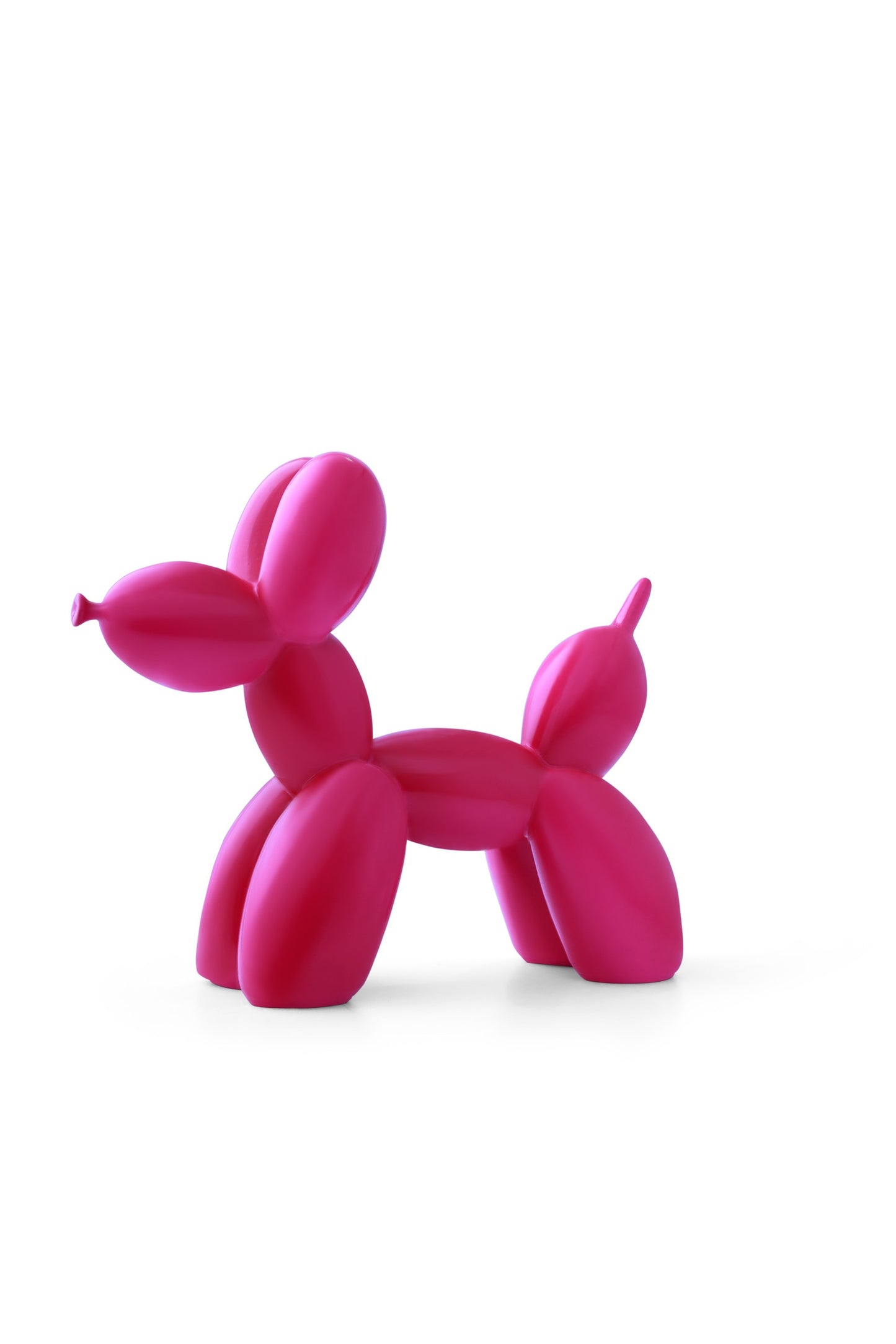 Balloon Dog Magenta Matte Home Decor Sculpture (20 x 18 x 9 cm)