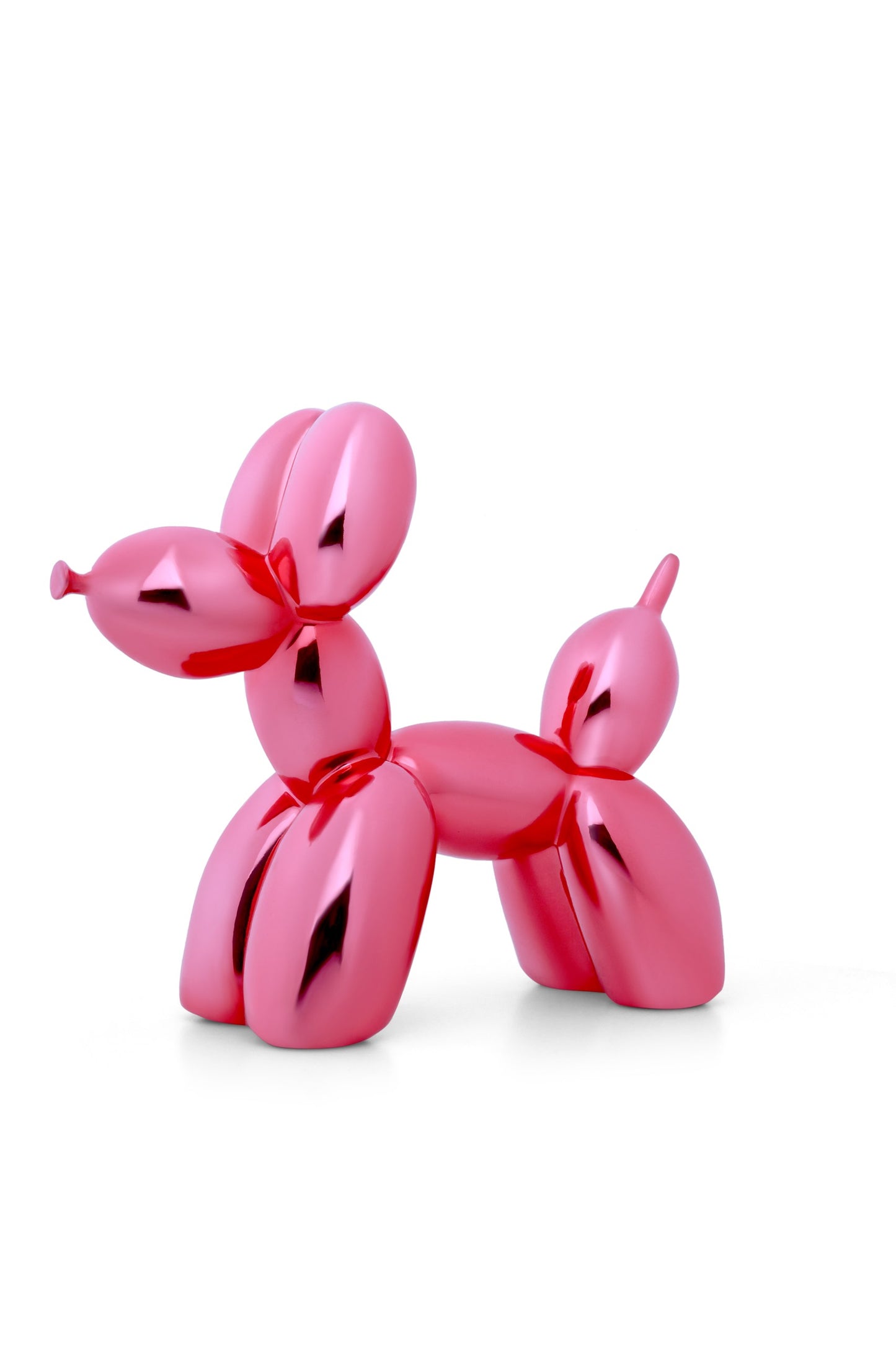 Balloon Dog Pink Chrome Home Decor Sculpture (20 x 18 x 9 cm)