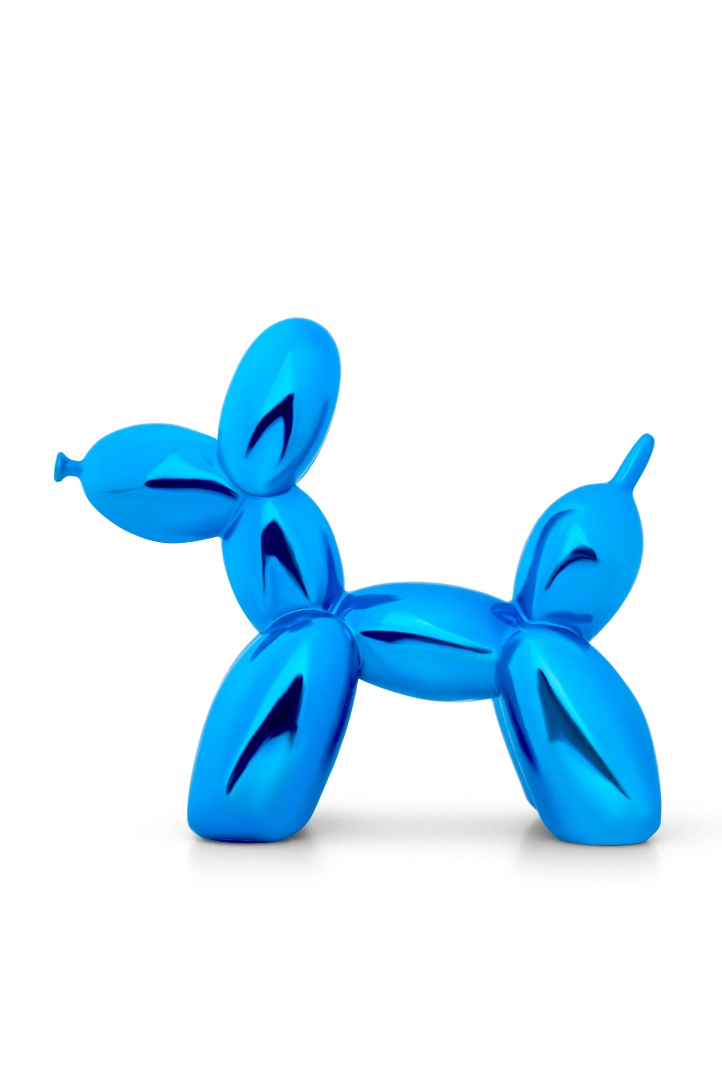 Balloon Dog Blue Chrome Home Decor Sculpture