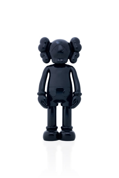 Kaws Sculpture Metallic Black Chrome Collection Home Decor (14 x 30 x 8 cm)