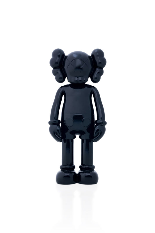 Kaws Sculpture Metallic Black Chrome Collection Home Decor (14 x 30 x 8 cm)