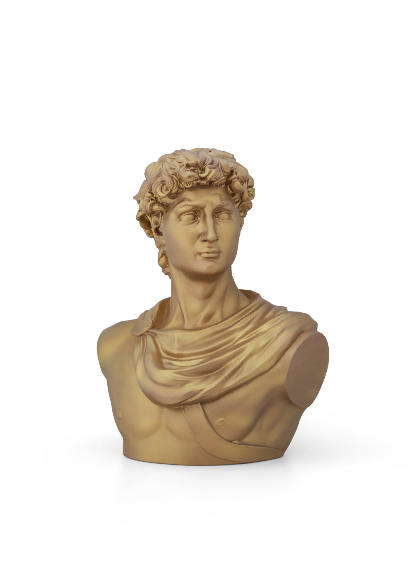Michelangelo's David Gold Matte Home Decor Sculpture
