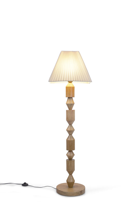 Wood Totem Floor Lamp 141 cm Home Decor Lighting