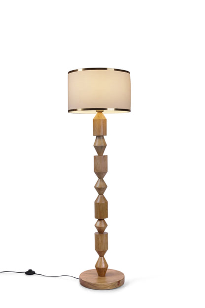 Wood Totem Floor Lamp 141 cm Home Decor Lighting