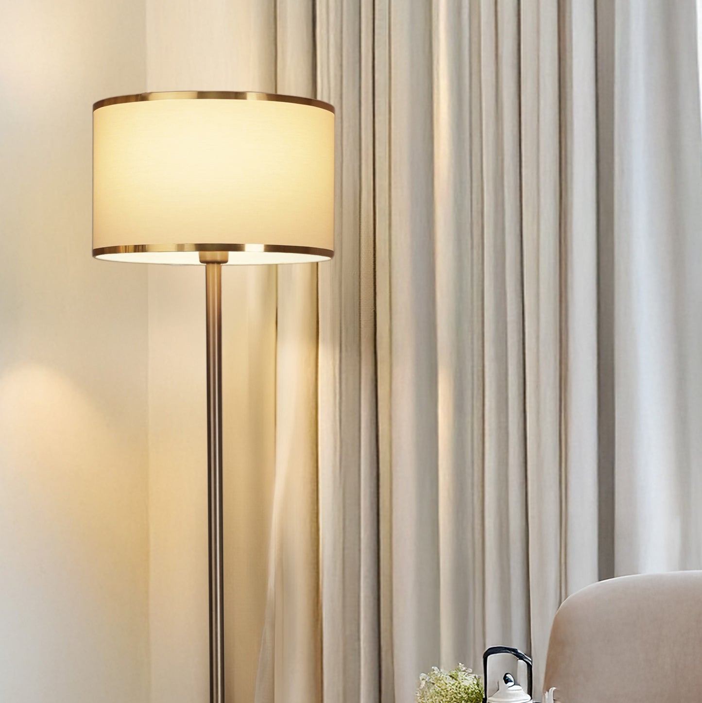 Gold Luxe Floor Lamp 156 cm Home Decor
