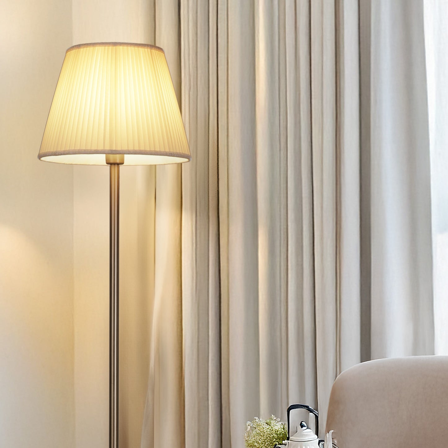 Gold Luxe Floor Lamp 156 cm Home Decor