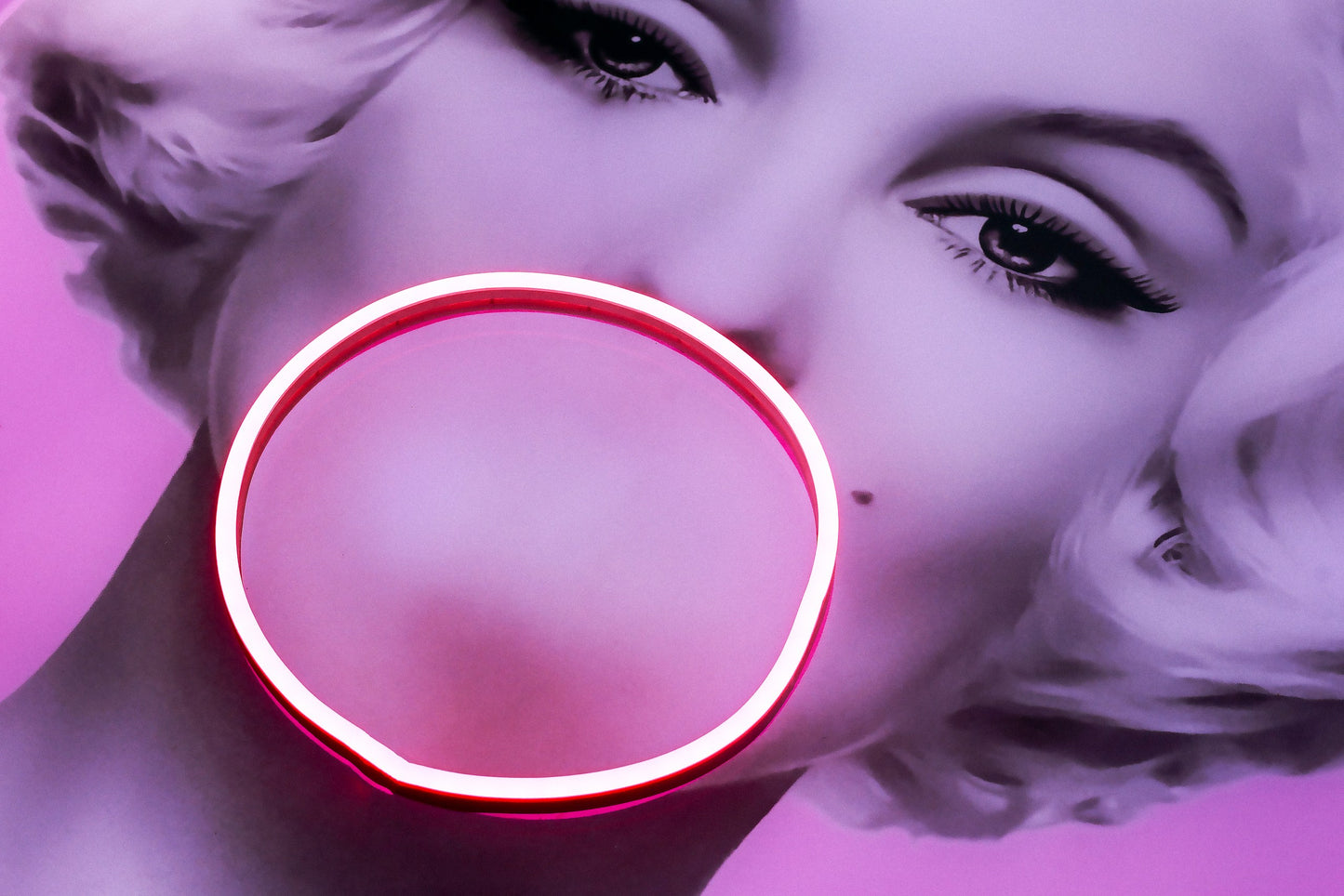 Marilyn Bubblegum LED Wall Art Home Decor