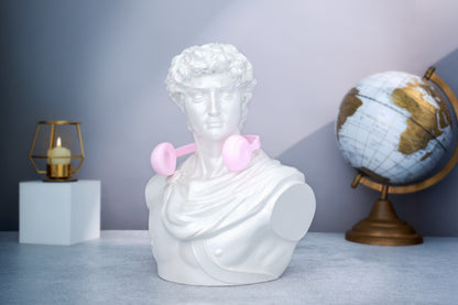 Michelangelo's David Pearl White Marble Home Decor Sculpture