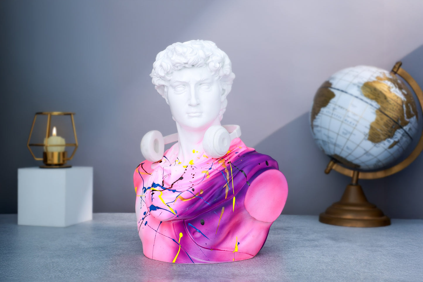 Michelangelo's David Multi-Color Home Decor Sculpture