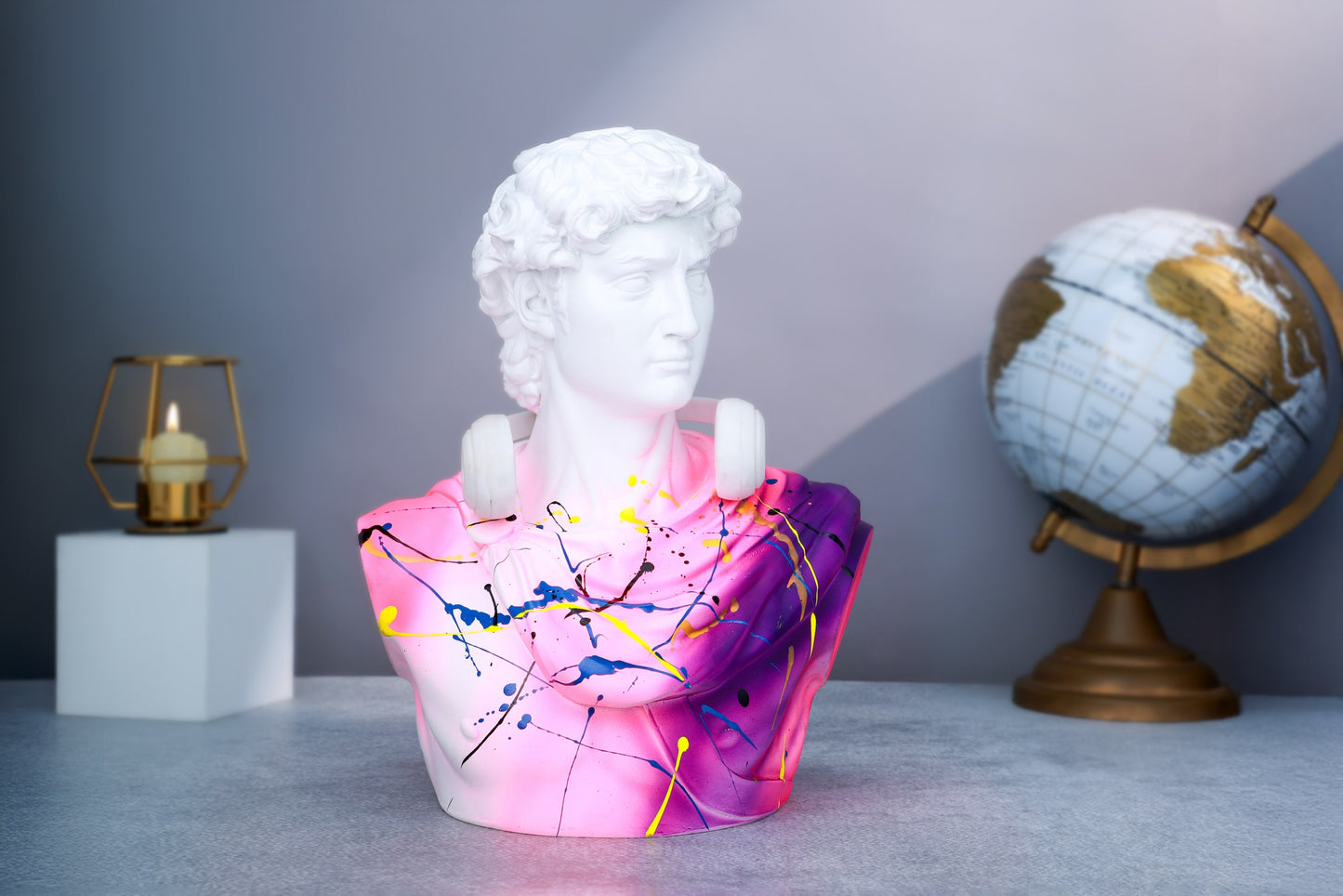 Michelangelo's David Multi-Color Home Decor Sculpture