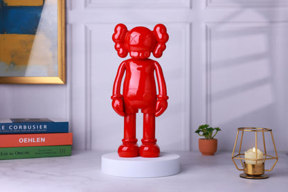 Kaws Sculpture Red Matte Home Decor (14 x 30 x 8 cm)