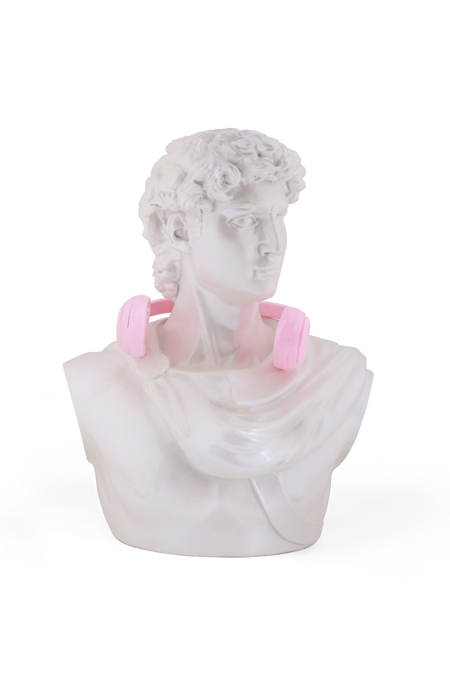 Michelangelo's David Pearl White Marble Home Decor Sculpture